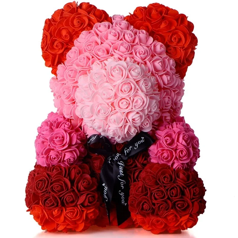 Ours en Rose Rouge & Rose